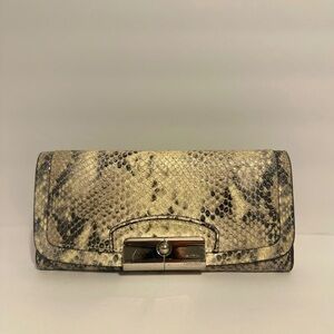 COACH | Kristin Python Slim Wallet